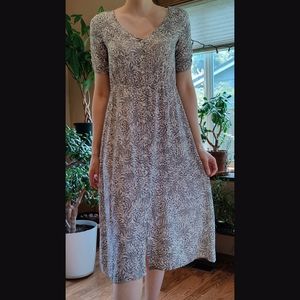 H&M Botanical Print Midi Dress